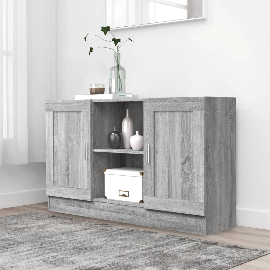 Buffet Sonoma gris 120x30,5x70 cm Bois d'ingénierie - XIOS