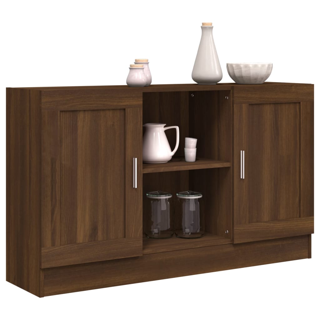 Buffet Chêne marron 120x30,5x70 cm Bois d'ingénierie - XIOS