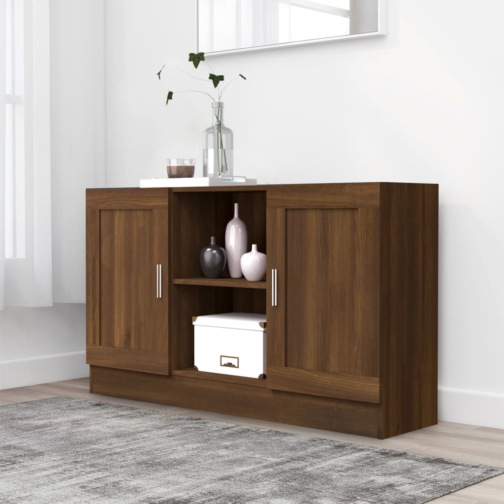 Buffet Chêne marron 120x30,5x70 cm Bois d'ingénierie - XIOS