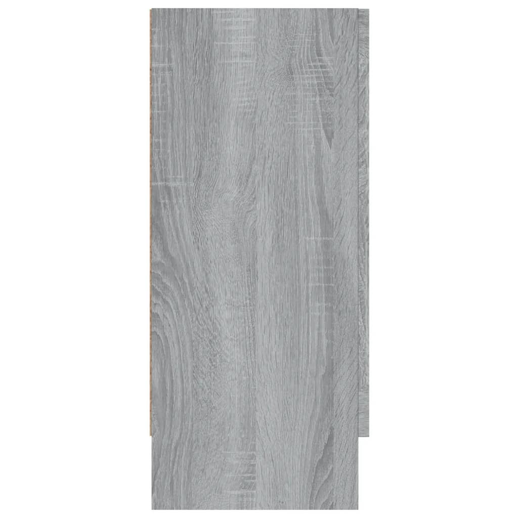 Armoire à vitrine Sonoma gris 120x30,5x70 cm Bois d'ingénierie - XIOS