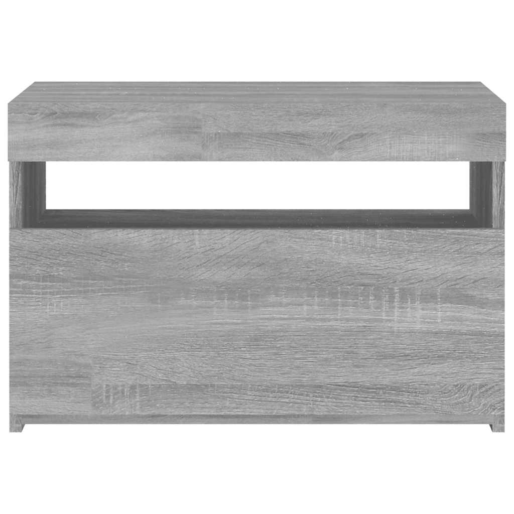 Meuble TV avec lumières LED Sonoma gris 60x35x40 cm - XIOS