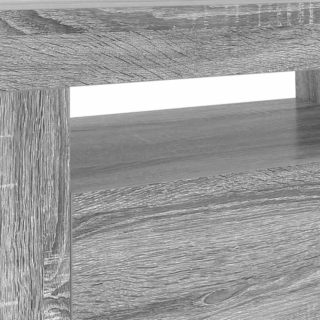 Meuble TV avec lumières LED sonoma gris 120x35x40 cm - XIOS