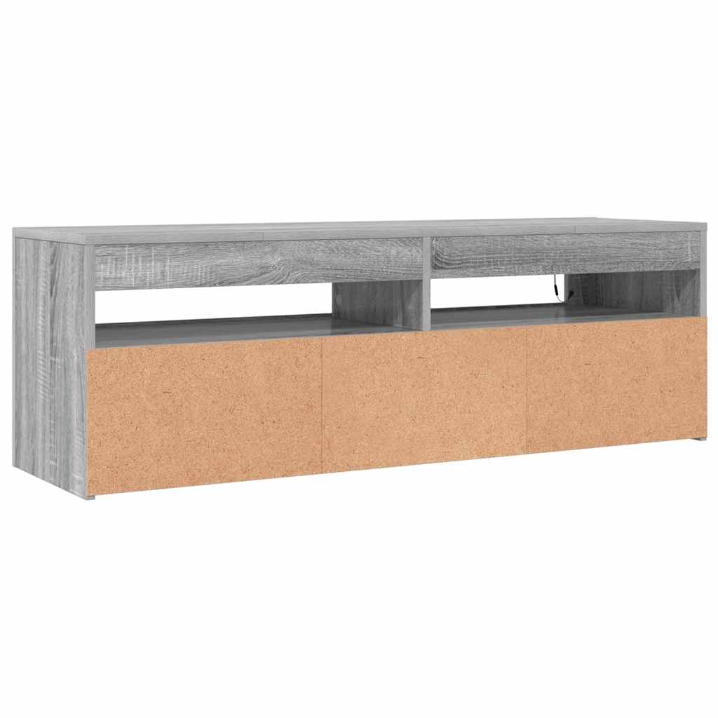 Meuble TV avec lumières LED sonoma gris 120x35x40 cm - XIOS