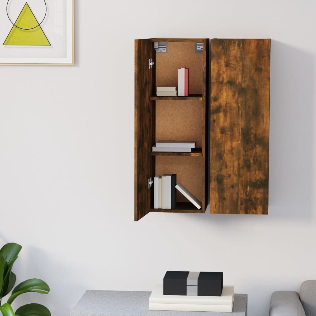Meubles TV 2 pcs Chêne fumé 30,5x30x90 cm Bois d'ingénierie - XIOS