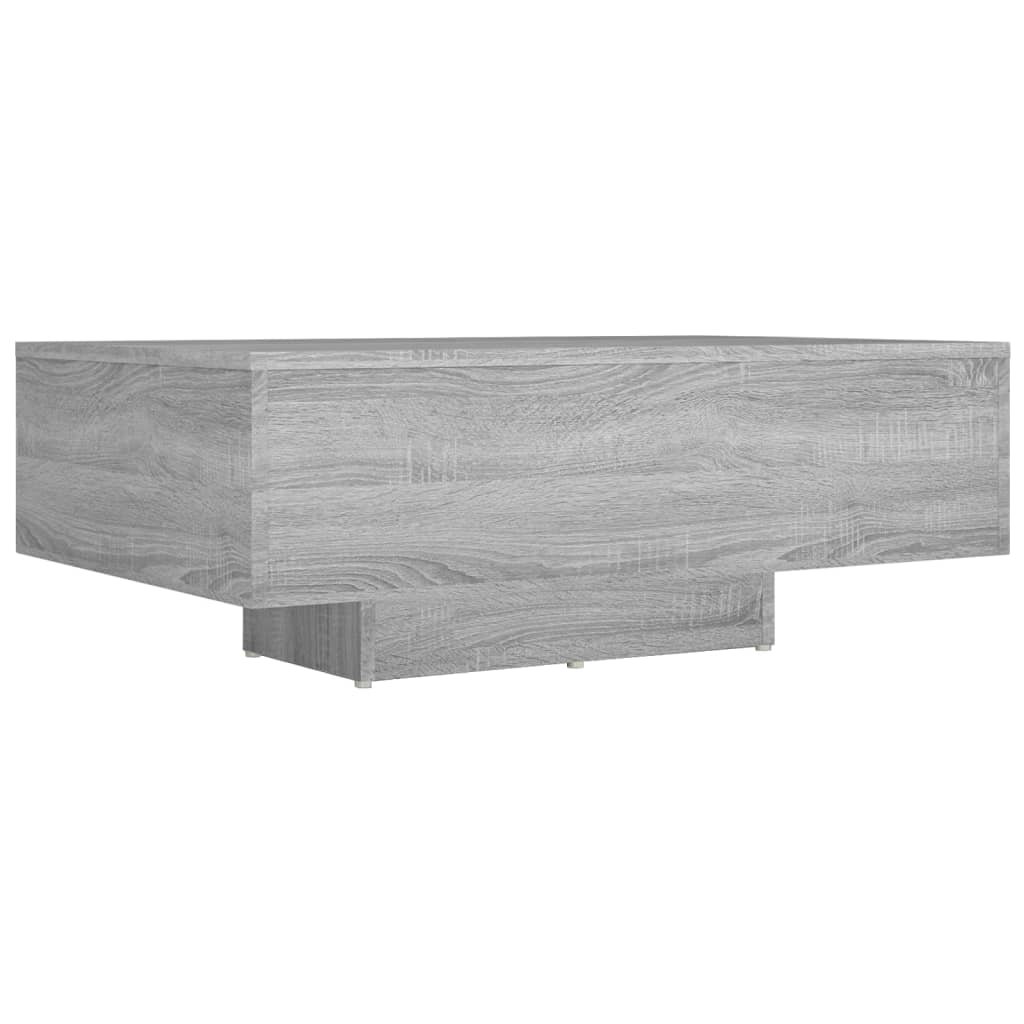Table basse Sonoma gris 85x55x31 cm Bois d'ingénierie - XIOS