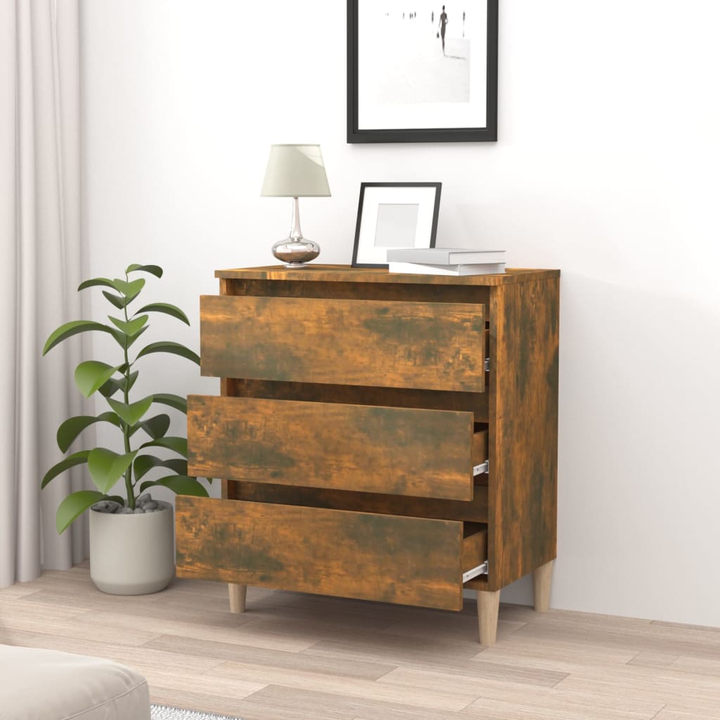 Buffet Chêne fumé 60x35x69 cm Bois d'ingénierie - XIOS