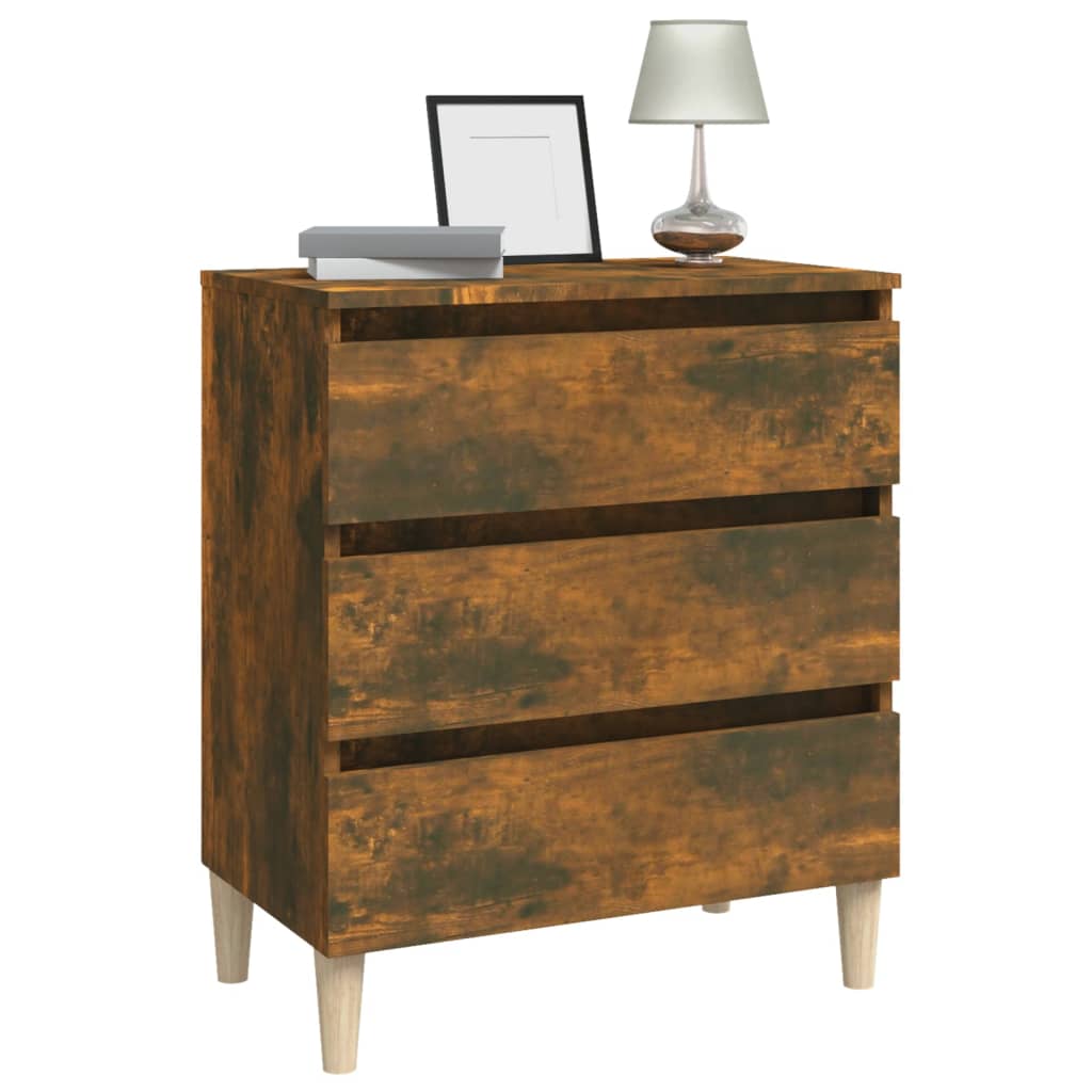 Buffet Chêne fumé 60x35x69 cm Bois d'ingénierie - XIOS