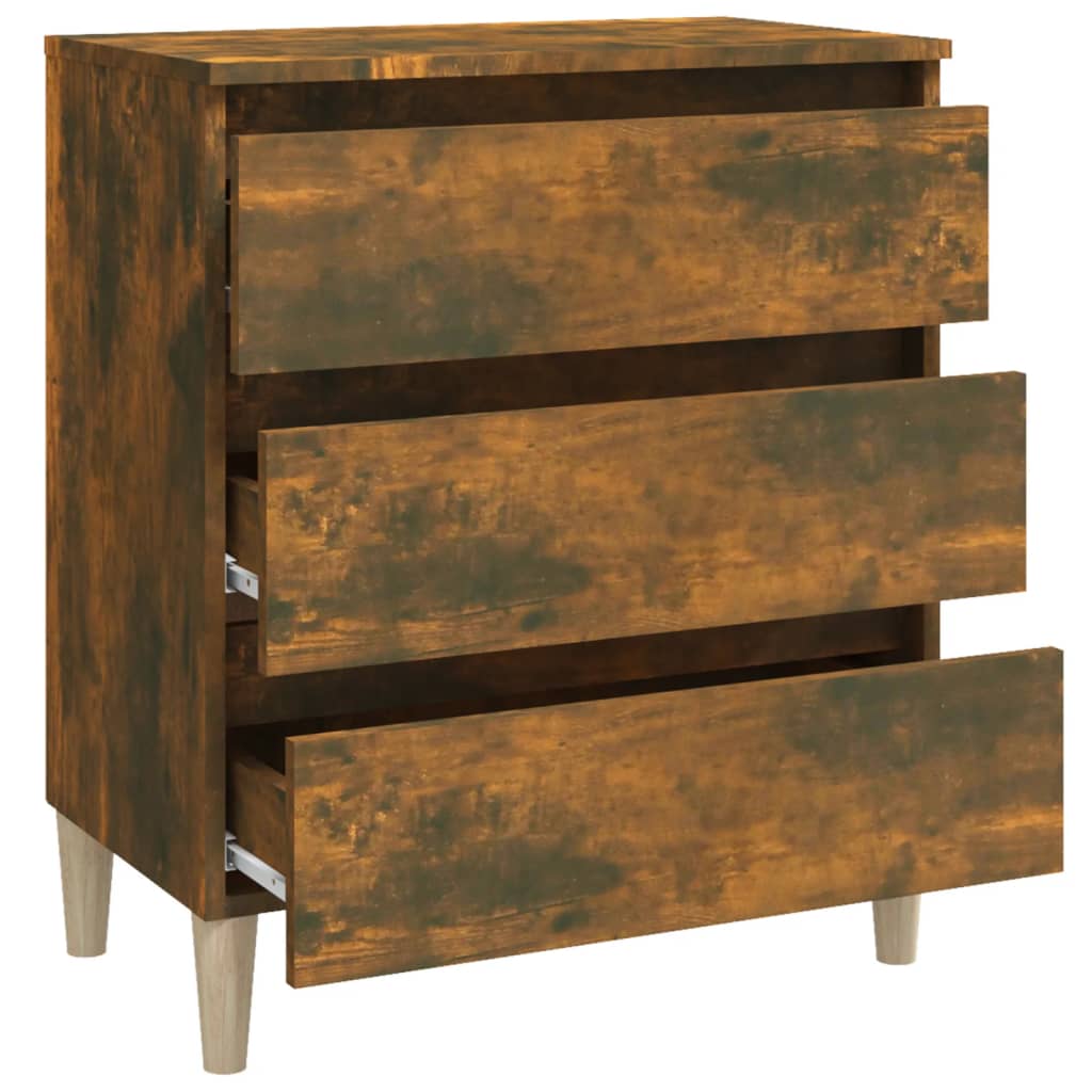 Buffet Chêne fumé 60x35x69 cm Bois d'ingénierie - XIOS