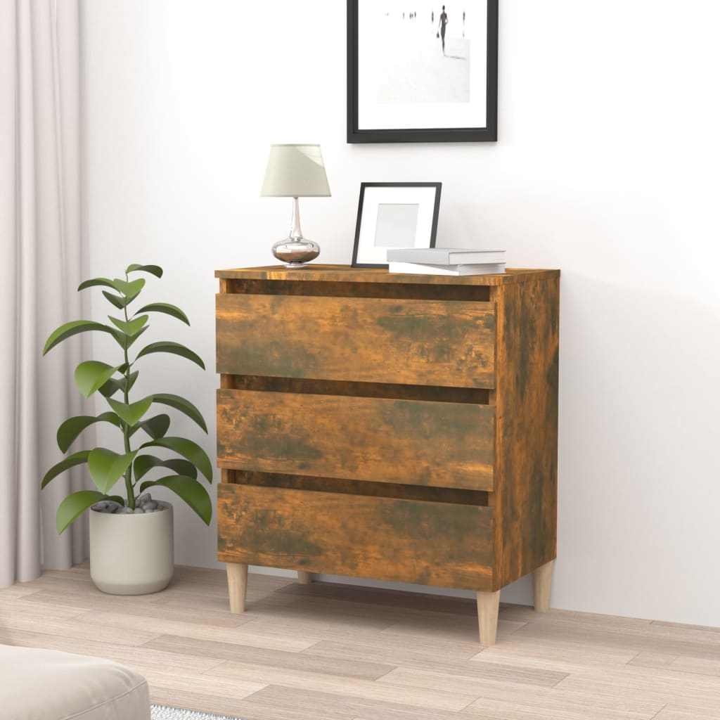 Buffet Chêne fumé 60x35x69 cm Bois d'ingénierie - XIOS