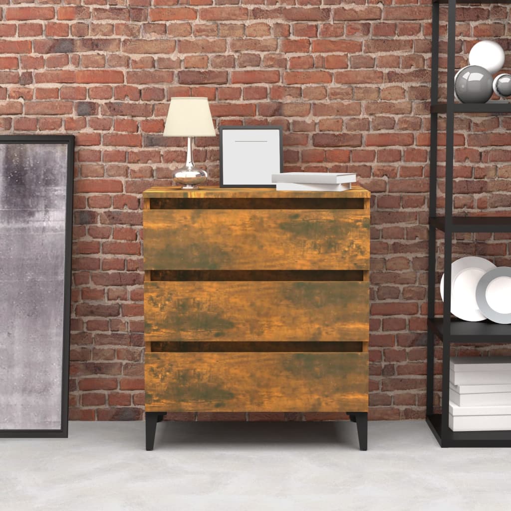 Buffet Chêne fumé 60x35x69 cm Bois d'ingénierie - XIOS