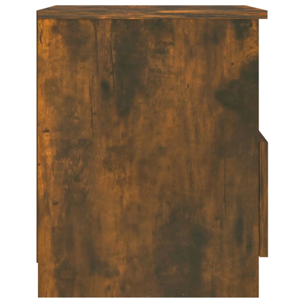 Tables de chevet 2 pcs chêne fumé 40x40x50 cm bois d'ingénierie - XIOS
