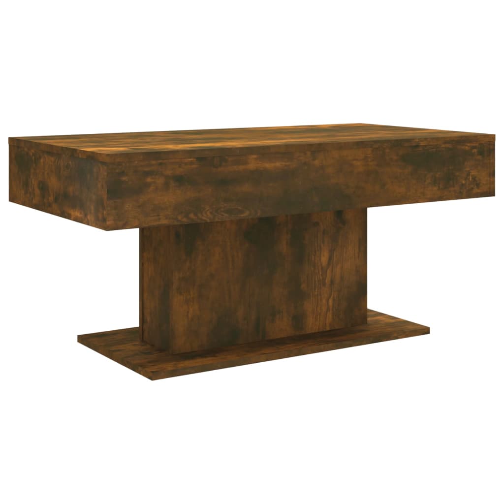 Table basse Chêne fumé 96x50x45 cm Bois d'ingénierie - XIOS