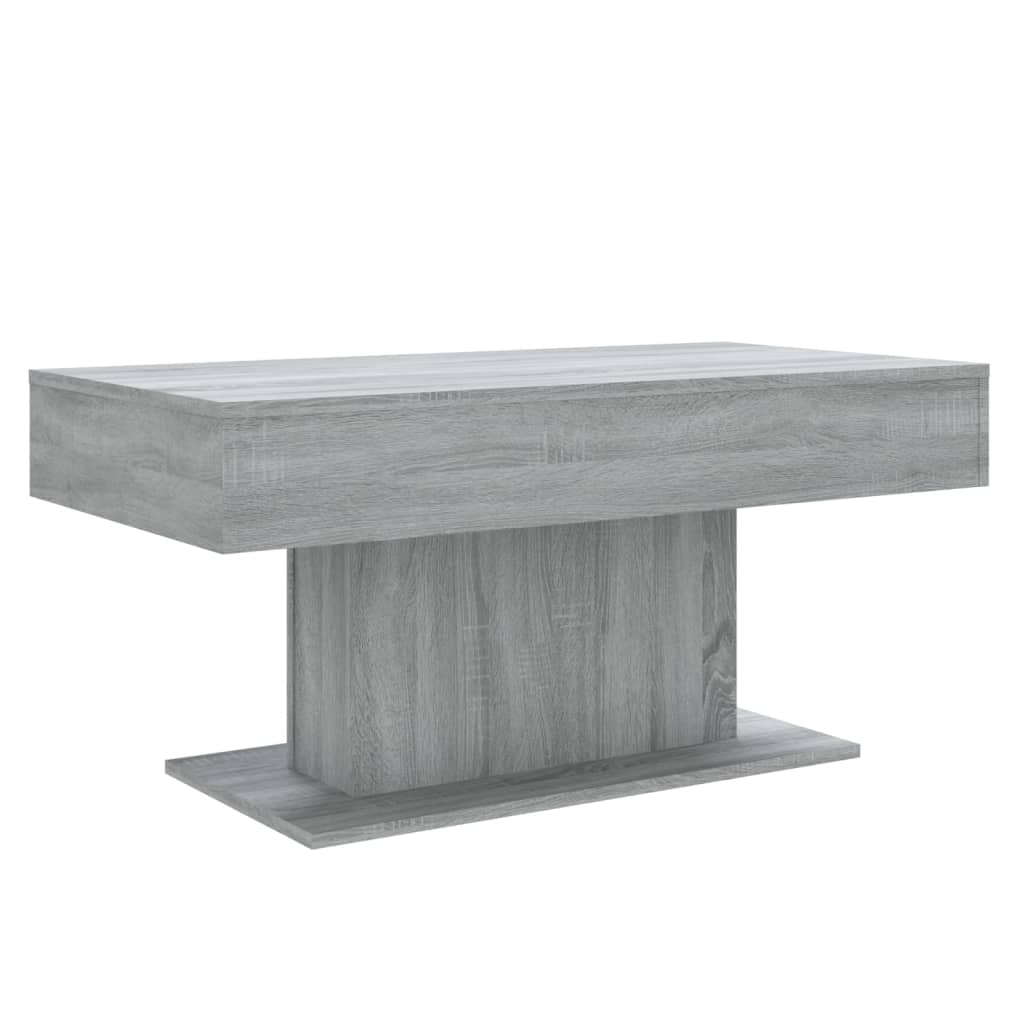 Table basse Sonoma gris 96x50x45 cm Bois d'ingénierie - XIOS