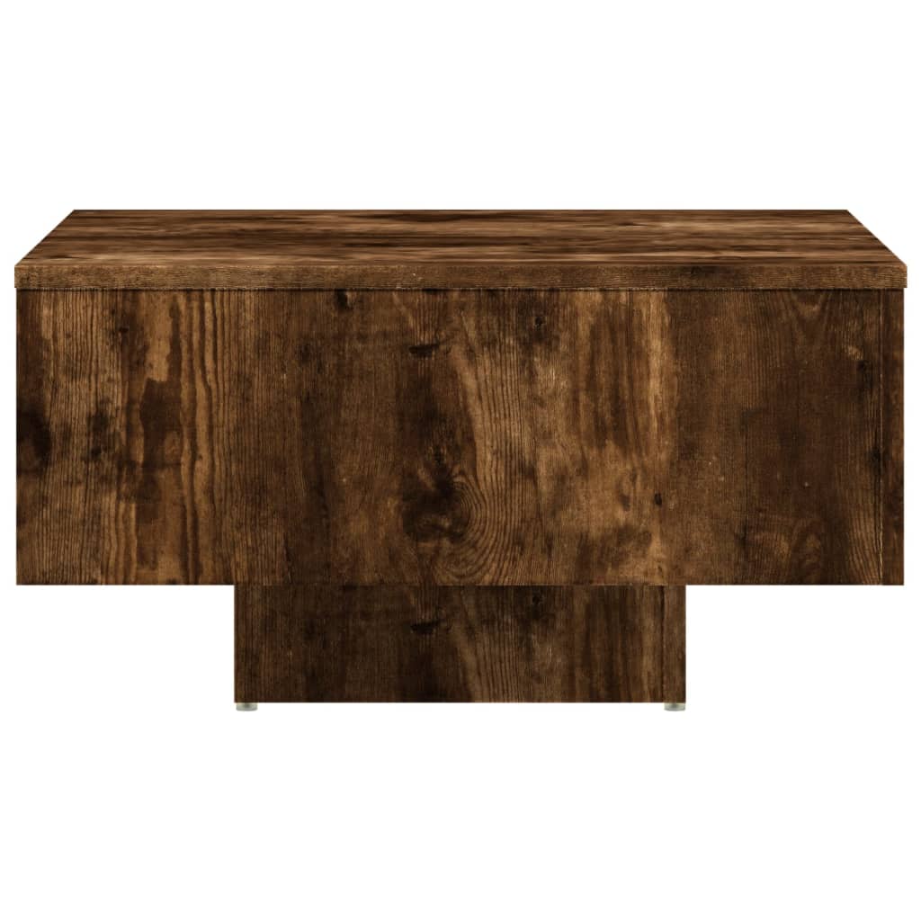 Table basse Chêne fumé 60x60x31,5 cm Bois d'ingénierie - XIOS