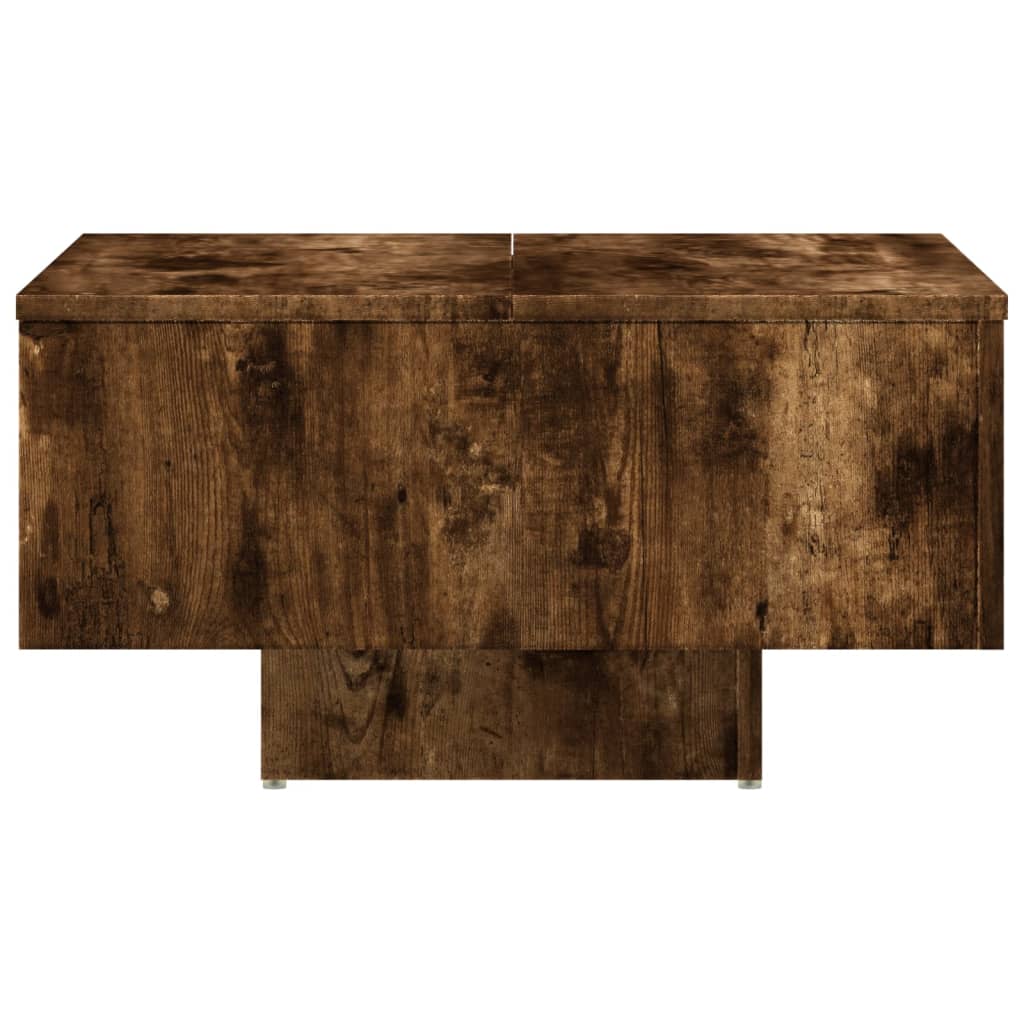 Table basse Chêne fumé 60x60x31,5 cm Bois d'ingénierie - XIOS