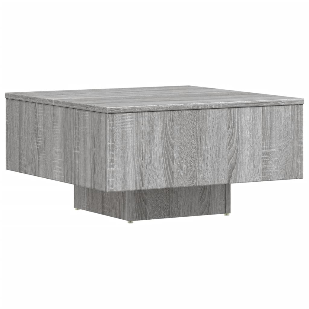 Table basse Sonoma gris 60x60x31,5 cm Bois d'ingénierie - XIOS