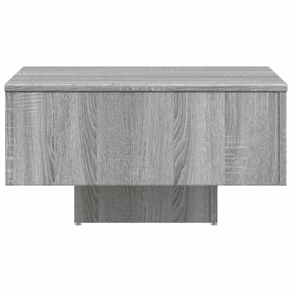Table basse Sonoma gris 60x60x31,5 cm Bois d'ingénierie - XIOS