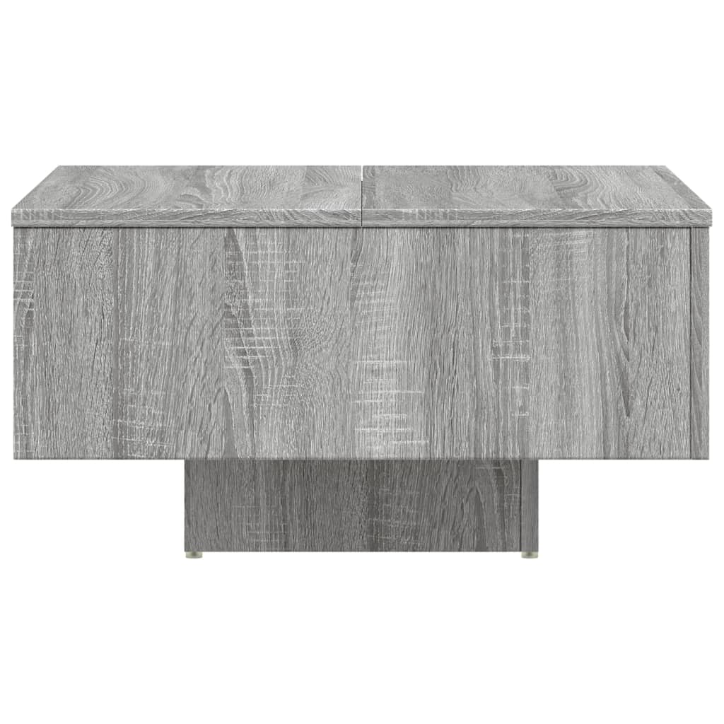 Table basse Sonoma gris 60x60x31,5 cm Bois d'ingénierie - XIOS