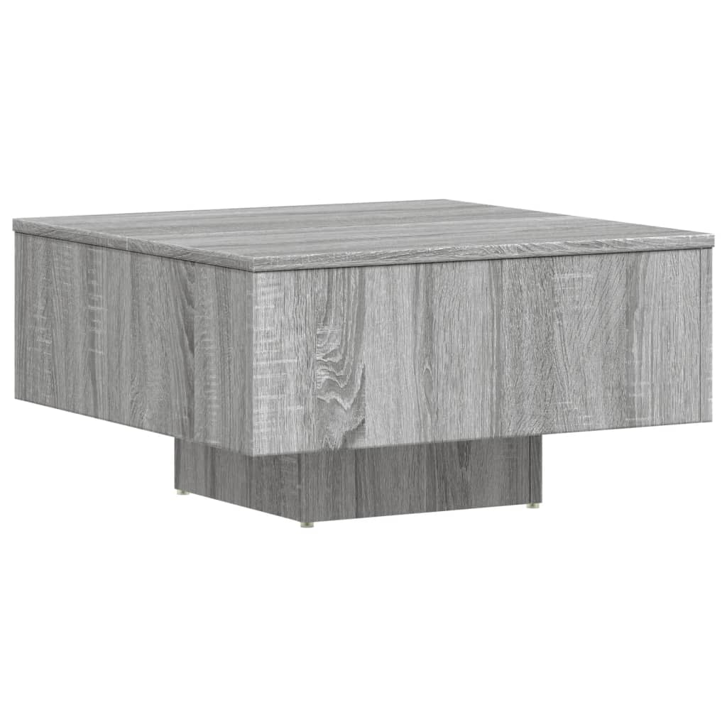 Table basse Sonoma gris 60x60x31,5 cm Bois d'ingénierie - XIOS