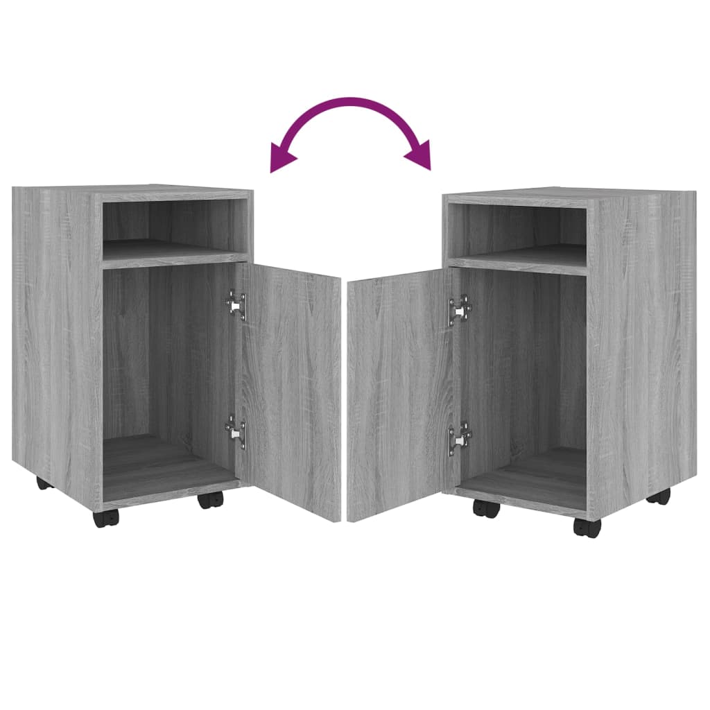 Armoire appoint à roues Sonoma gris 33x38x60 cm - XIOS