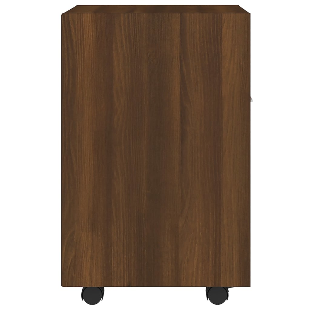 Armoire appoint à roues Chêne marron 33x38x60 cm - XIOS