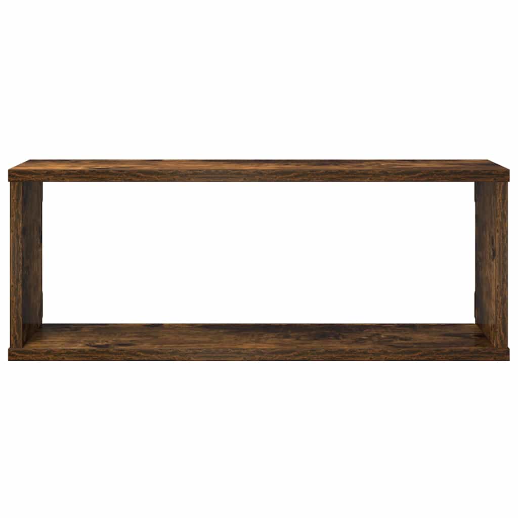 Étagères murales cube 4 pcs Chêne fumé 60x15x23 cm Bois - XIOS