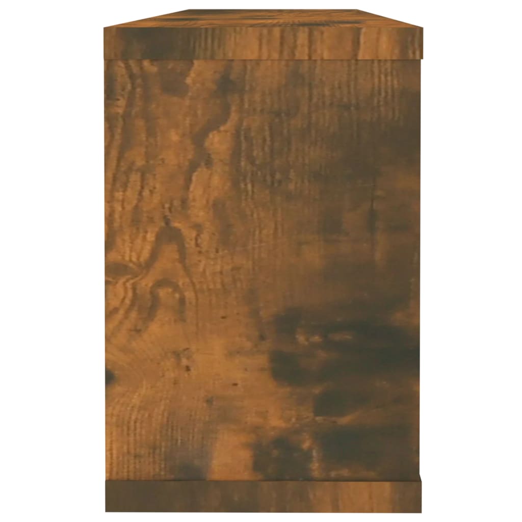 Étagères murales cube 6 pcs Chêne fumé 60x15x23 cm Bois - XIOS