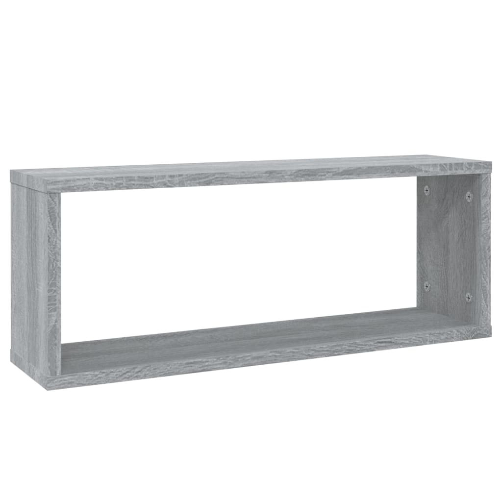 Étagères murales cube 6 pcs Sonoma gris 60x15x23 cm Bois - XIOS