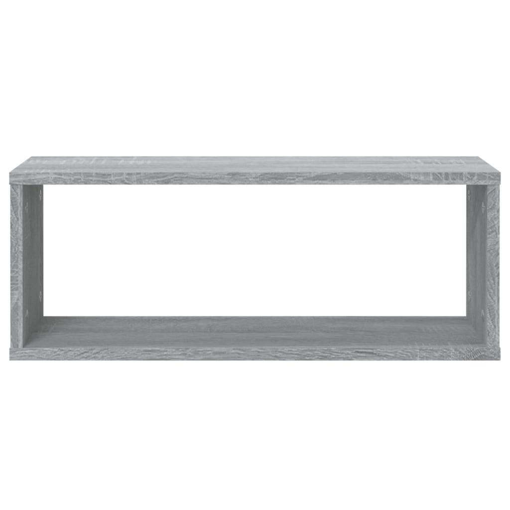 Étagères murales cube 6 pcs Sonoma gris 60x15x23 cm Bois - XIOS