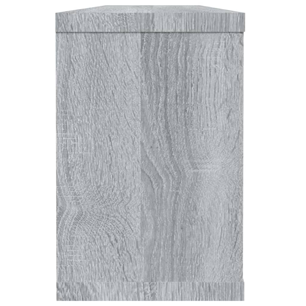 Étagères murales cube 6 pcs Sonoma gris 60x15x23 cm Bois - XIOS