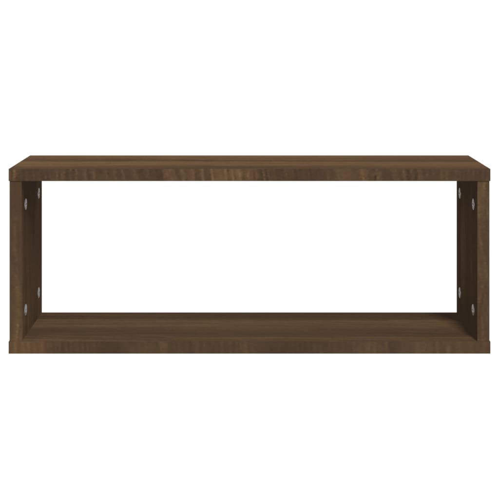 Étagères murales cube 6 pcs Chêne marron Bois d’ingénierie - XIOS