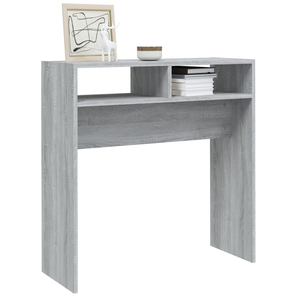 Table console Sonoma gris 78x30x80 cm Bois d'ingénierie - XIOS