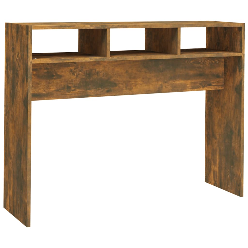 Table console Chêne fumé 105x30x80 cm Bois d'ingénierie - XIOS