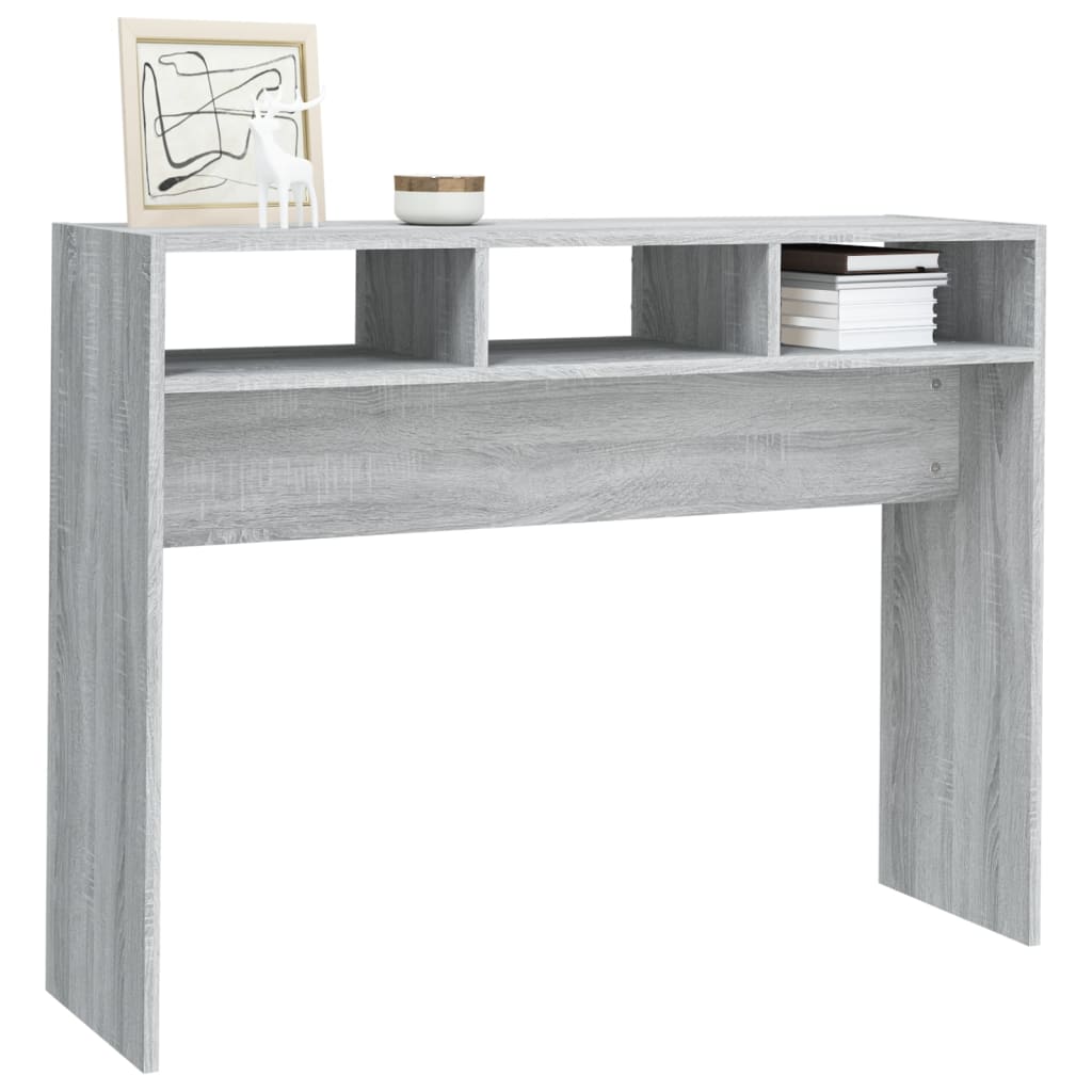 Table console Sonoma gris 105x30x80 cm Bois d'ingénierie - XIOS