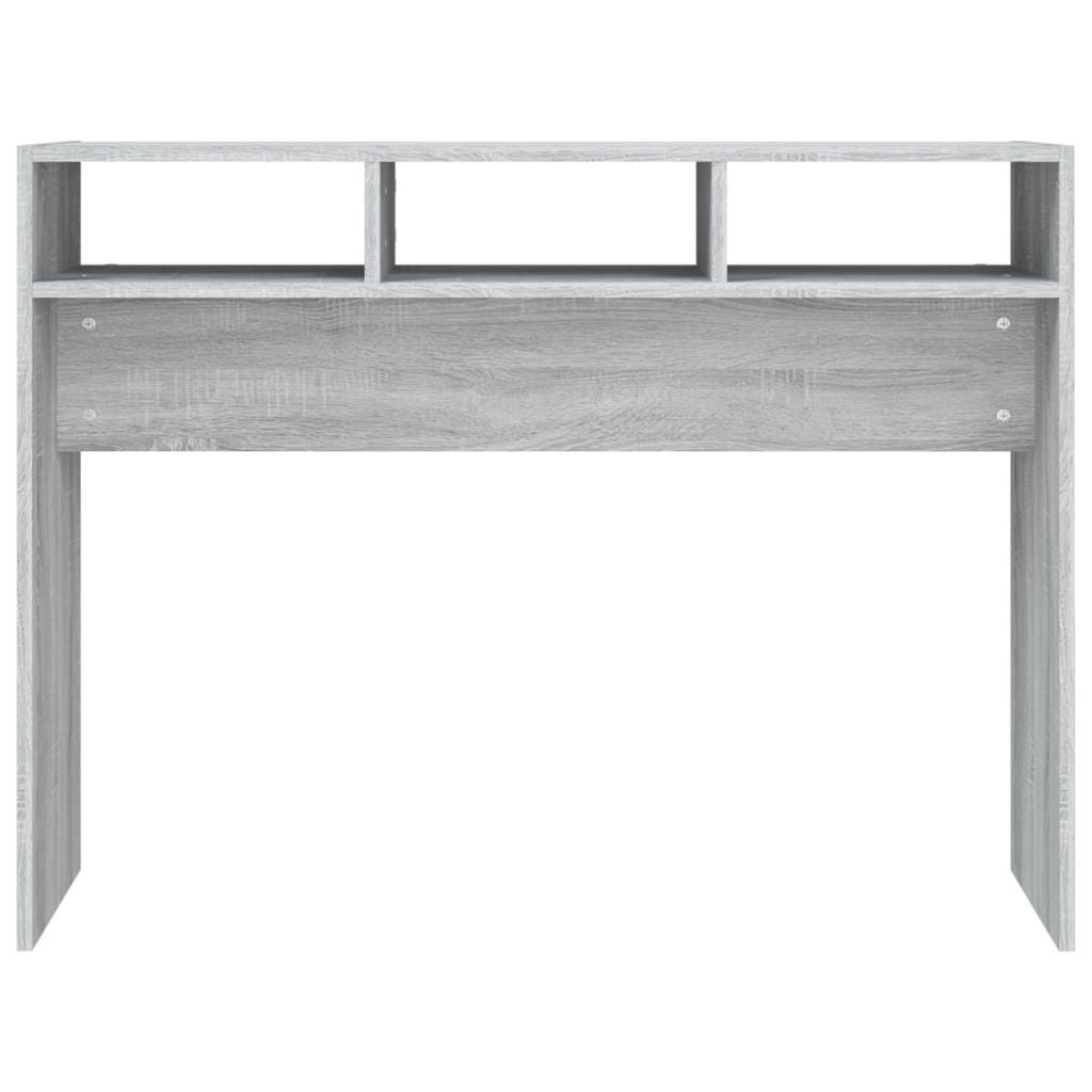 Table console Sonoma gris 105x30x80 cm Bois d'ingénierie - XIOS