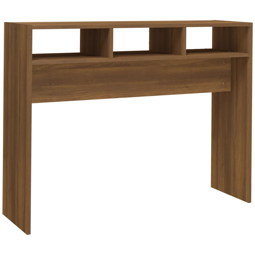 Table console Chêne marron 105x30x80 cm Bois d'ingénierie - XIOS