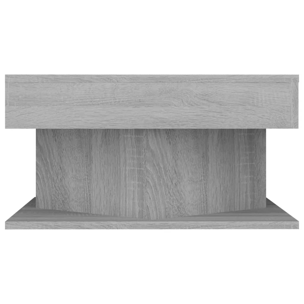 Table basse Sonoma gris 57x57x30 cm Bois d'ingénierie - XIOS