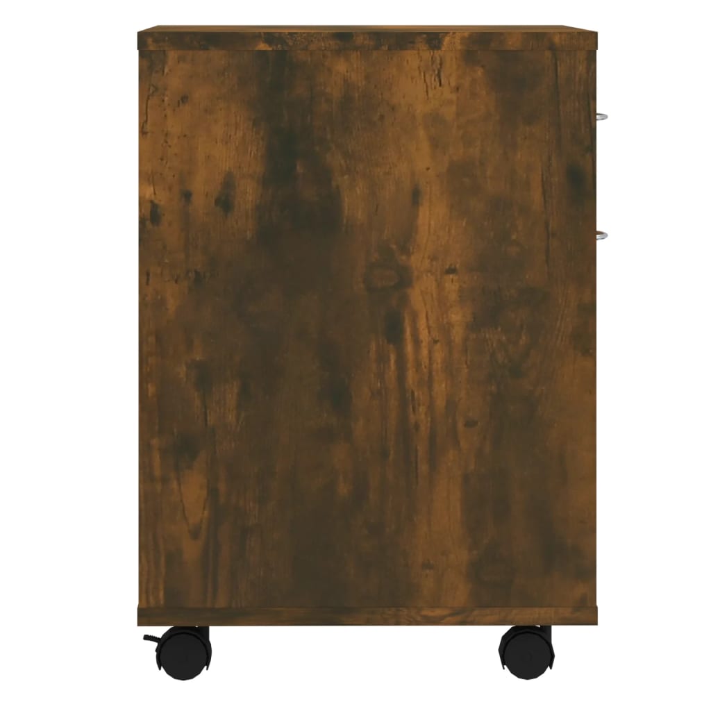 Armoire roulante Chêne fumé 45x38x54 cm Bois d'ingénierie - XIOS