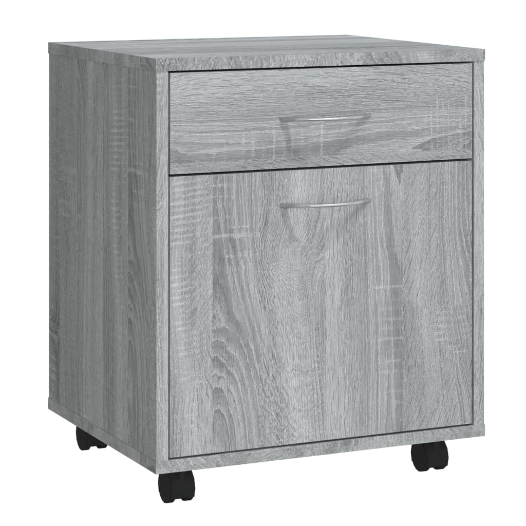 Armoire roulante Sonoma gris 45x38x54 cm Bois d'ingénierie - XIOS