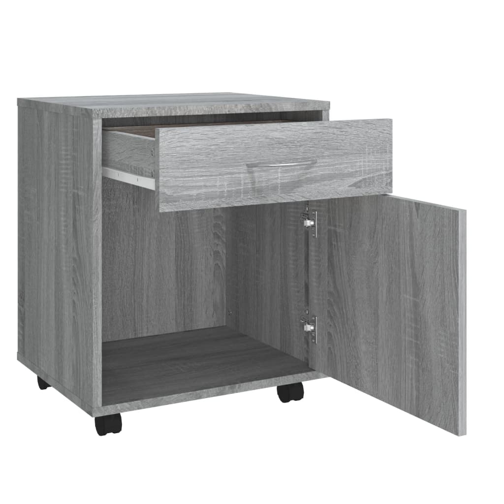 Armoire roulante Sonoma gris 45x38x54 cm Bois d'ingénierie - XIOS
