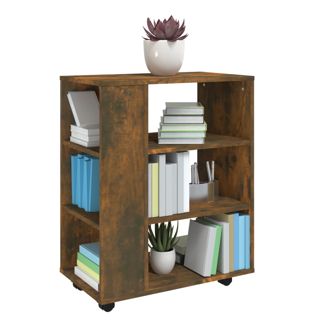 Armoire roulante Chêne fumé 60x35x75 cm Bois d'ingénierie - XIOS