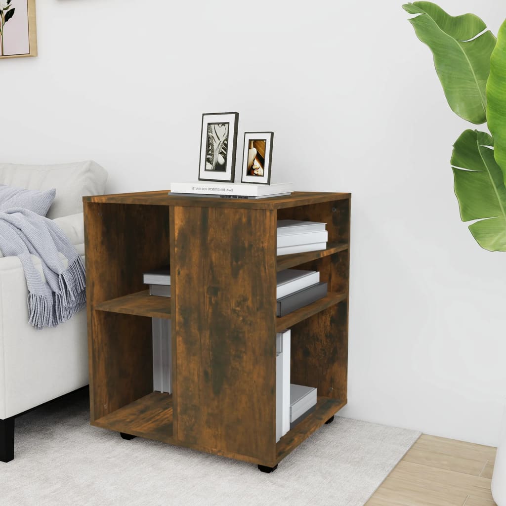 Armoire roulante Chêne fumé 60x53x72 cm Bois d'ingénierie - XIOS