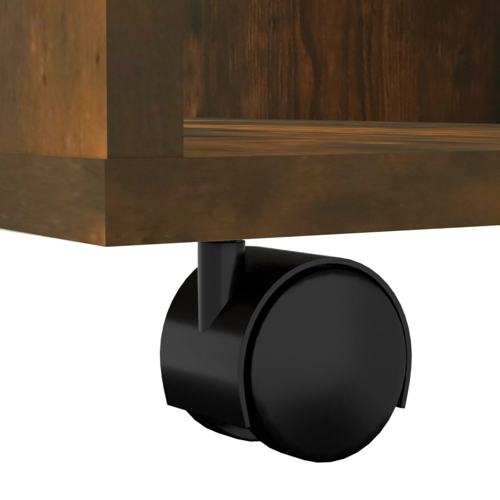 Armoire roulante Chêne fumé 60x53x72 cm Bois d'ingénierie - XIOS