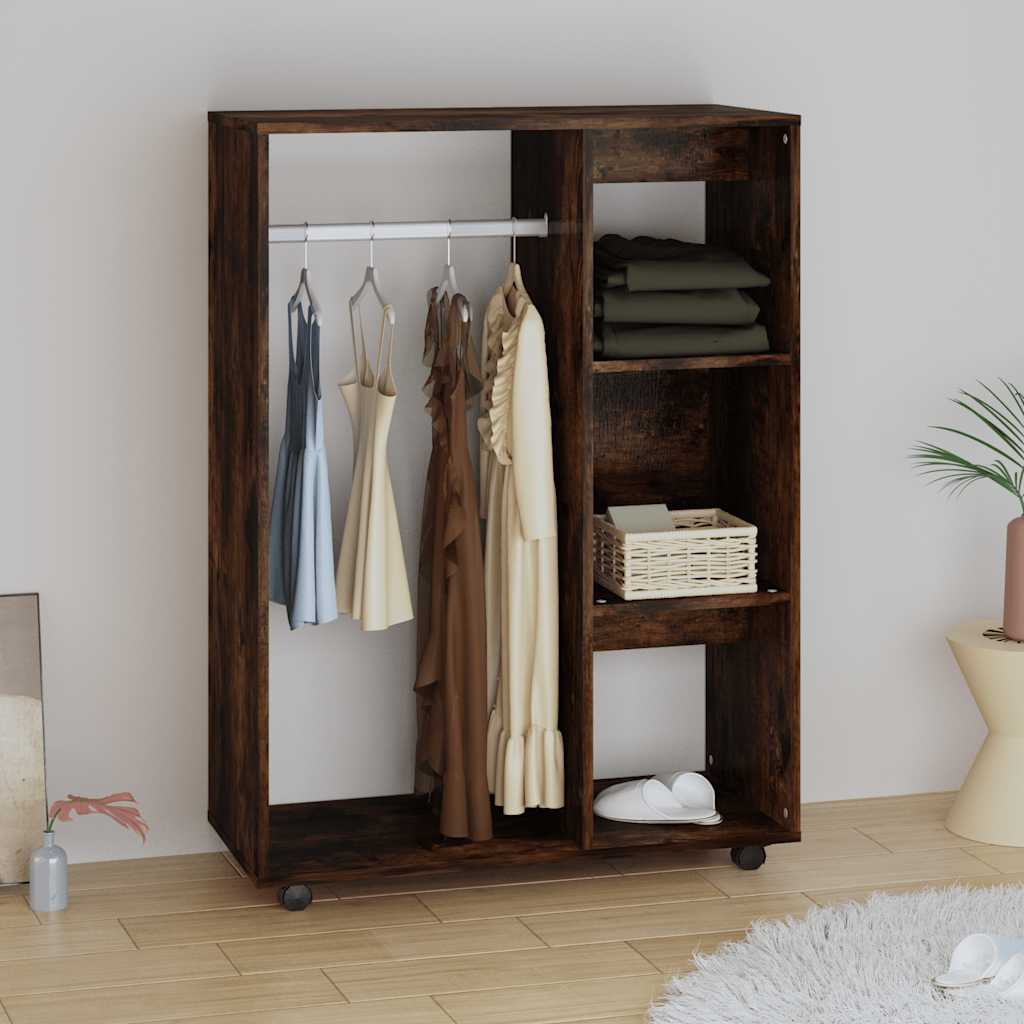 Garde-robe Chêne fumé 80x40x110 cm Bois d'ingénierie - XIOS