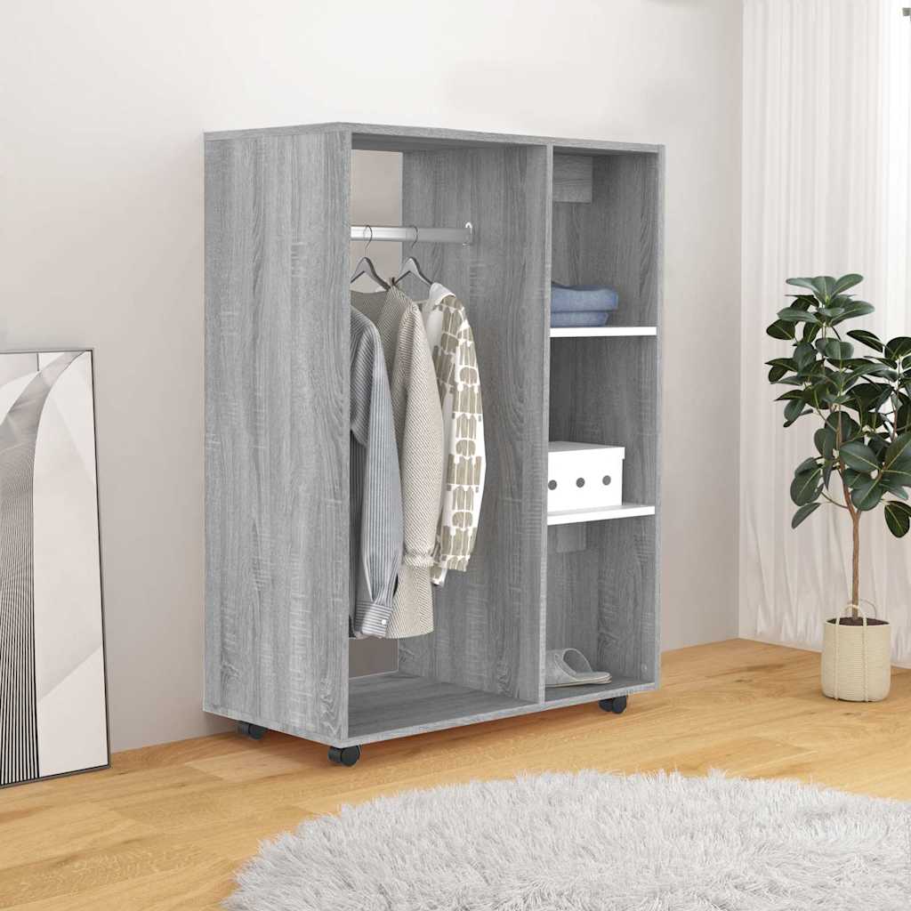 Garde-robe Sonoma gris 80x40x110 cm Bois d'ingénierie - XIOS