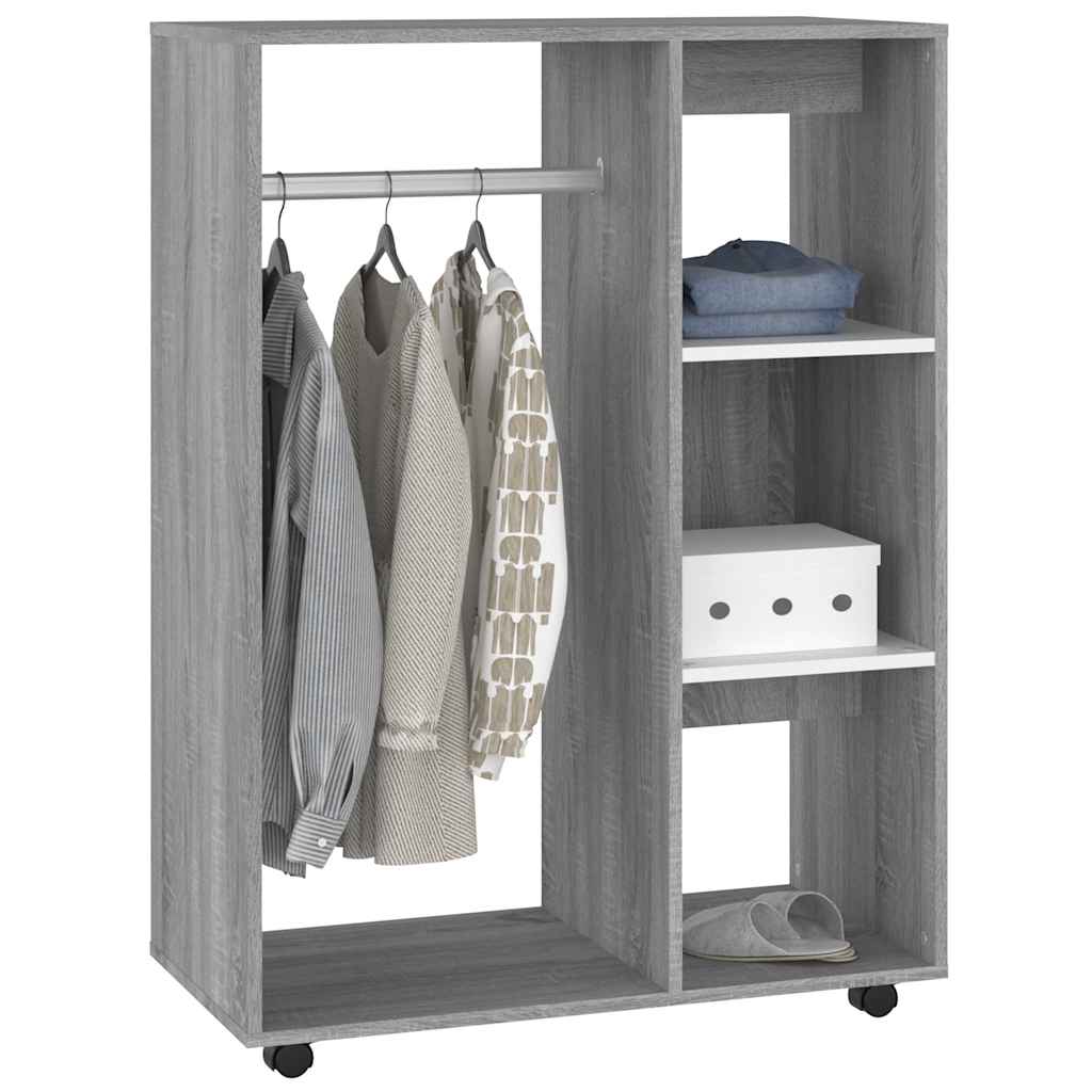 Garde-robe Sonoma gris 80x40x110 cm Bois d'ingénierie - XIOS