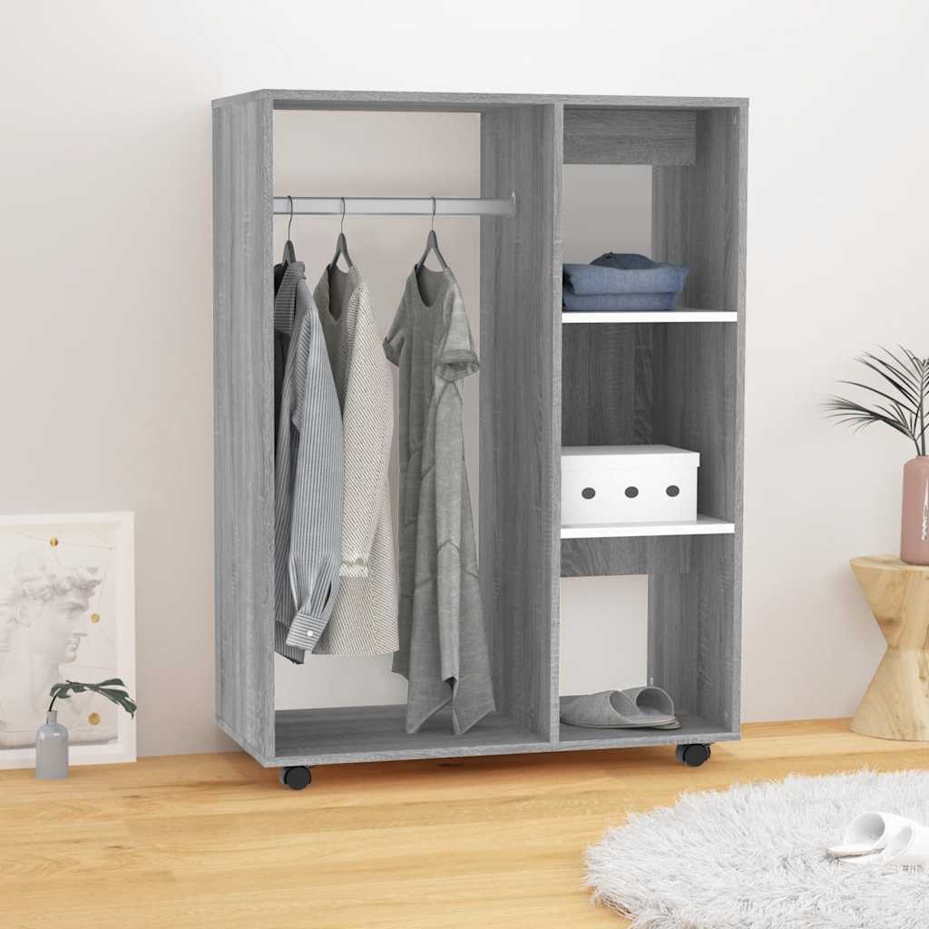 Garde-robe Sonoma gris 80x40x110 cm Bois d'ingénierie - XIOS