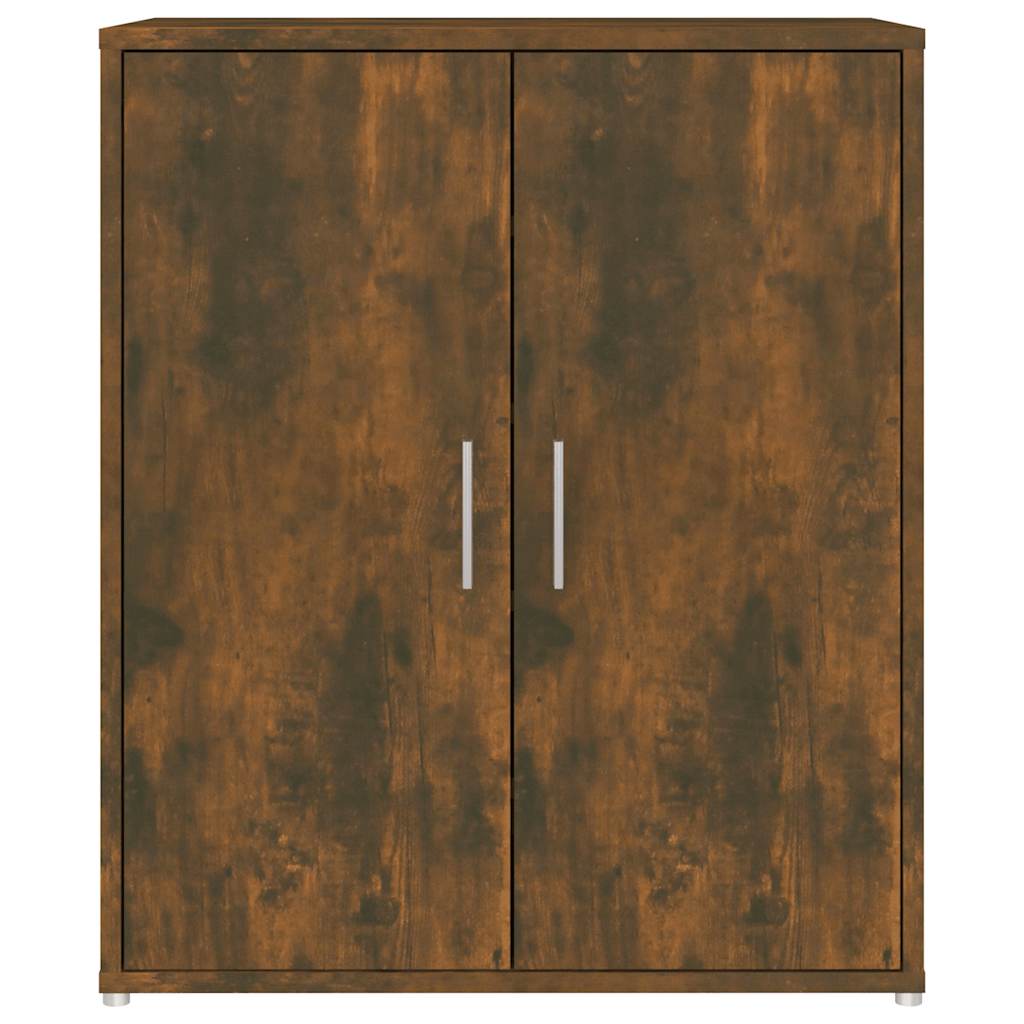 Meuble à chaussures Chêne fumé 60x35x70 cm Bois d'ingénierie - XIOS