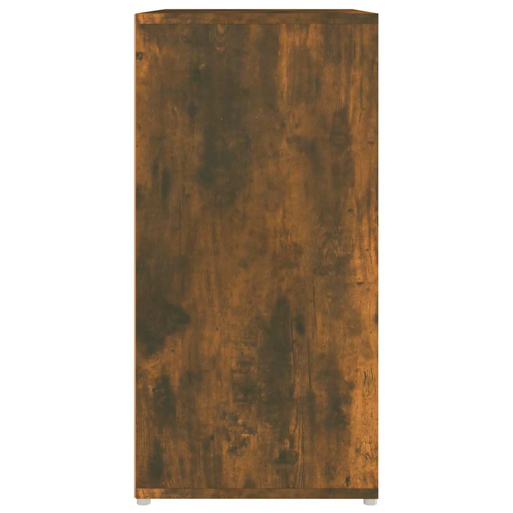 Meuble à chaussures Chêne fumé 60x35x70 cm Bois d'ingénierie - XIOS