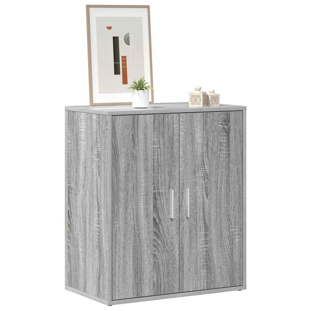Meuble à chaussures Sonoma gris 60x35x70 cm Bois d'ingénierie - XIOS